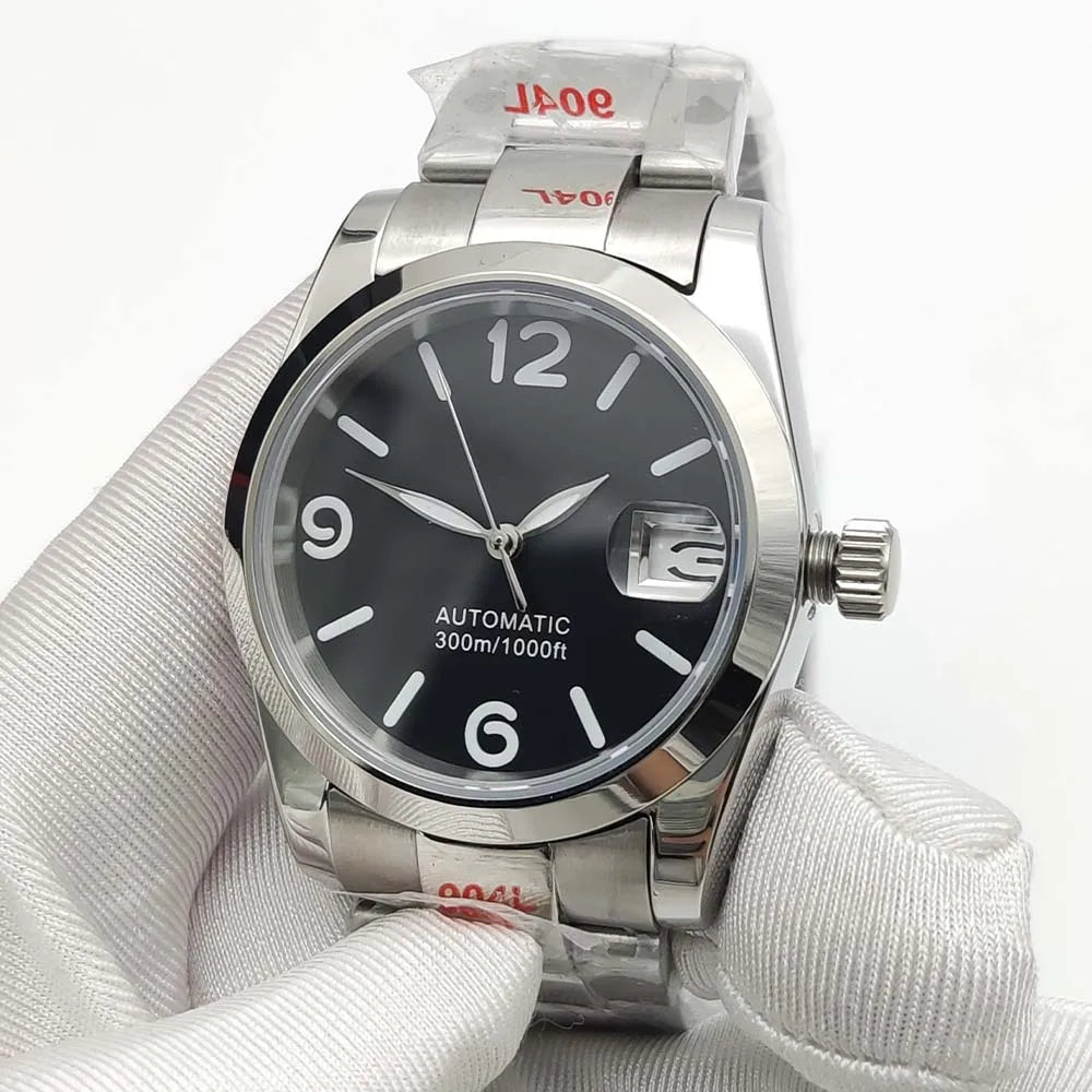 Men'S Watches 36Mm Elegant Watches Nh35 Movement Automatic Mechanical Watches Stainless Steel Waterproof Luminous Watches