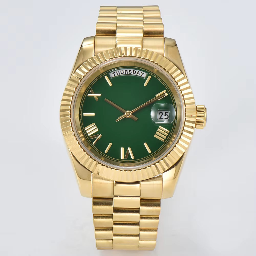 Luxury Men'S Watch Miyota 8285 Automatic Movement Mechanical Watch Sapphire Glass Waterproof Watch Support Custom Logo Watches