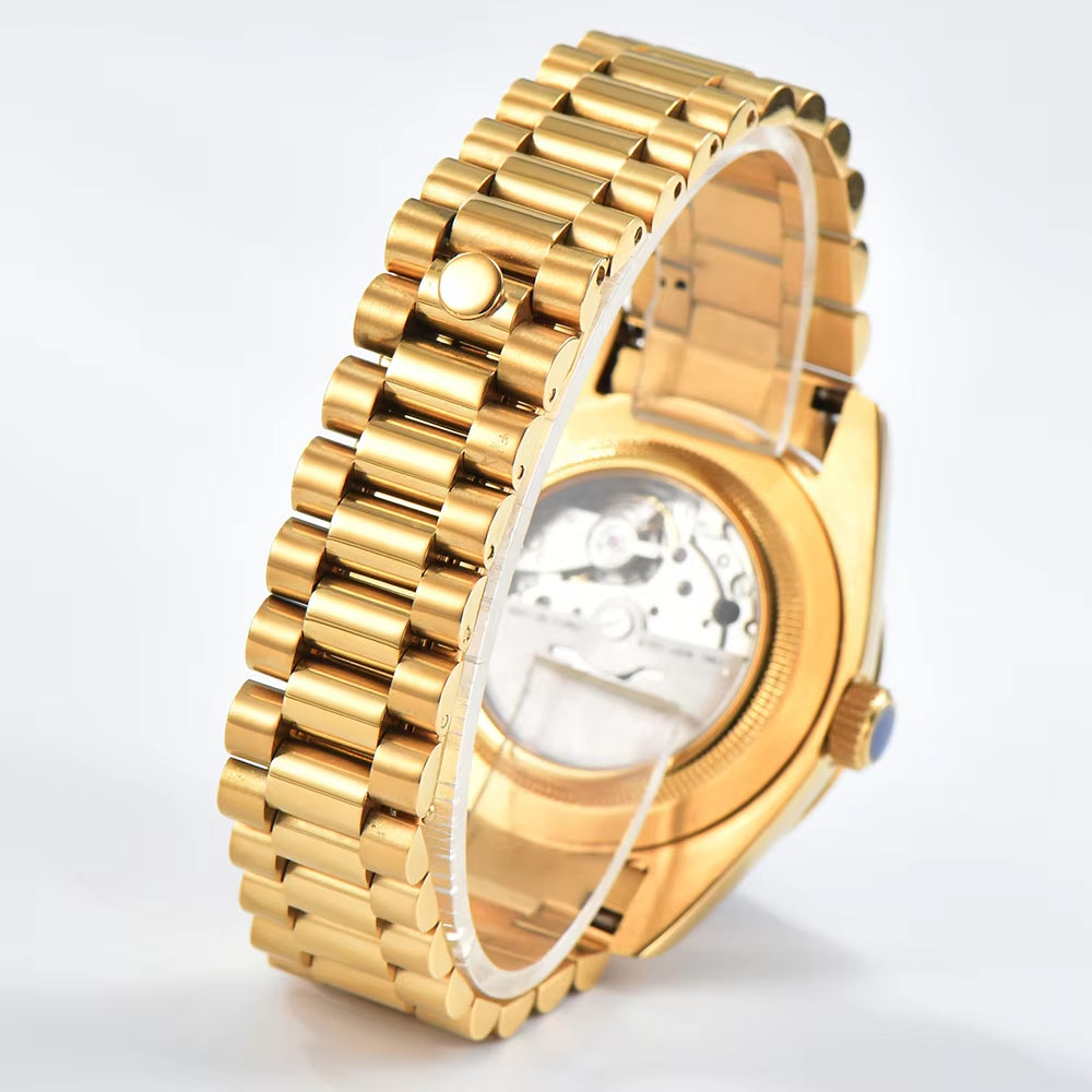 Luxury Men'S Watch Miyota 8285 Automatic Movement Mechanical Watch Sapphire Glass Waterproof Watch Support Custom Logo Watches