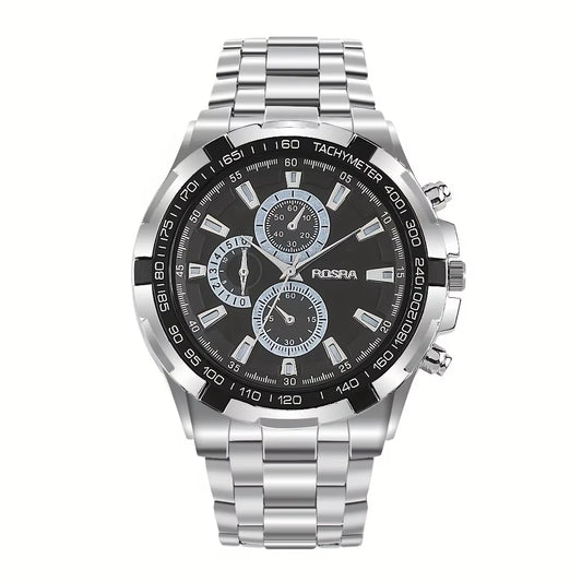 Relogio Masculino Rosra Watches Men'S Business Steel Watches Decorative Dial Sports Quartz Watches Cheap Things