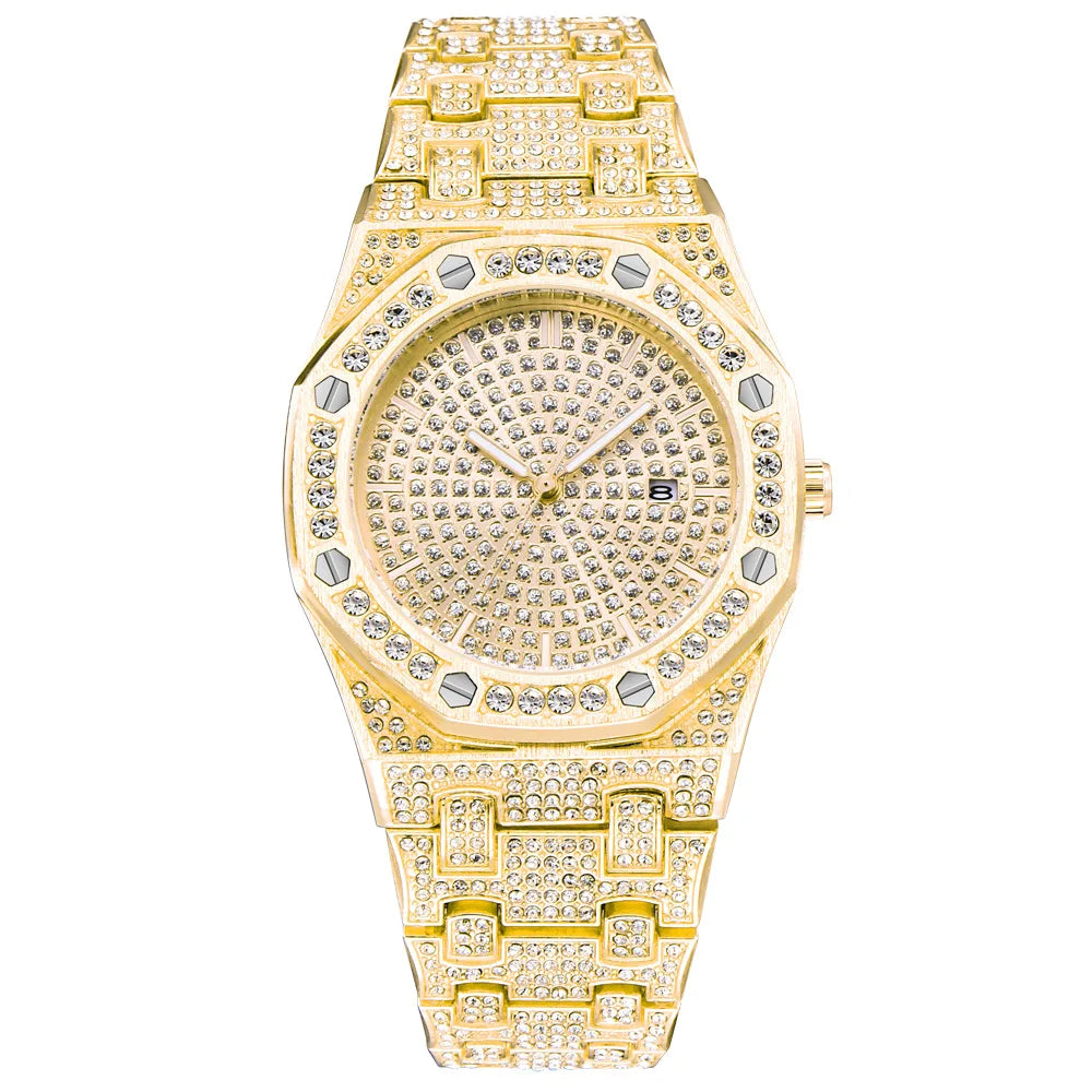New Luxury Iced Out Watches for Men – Hip Hop Style, Diamond Shine