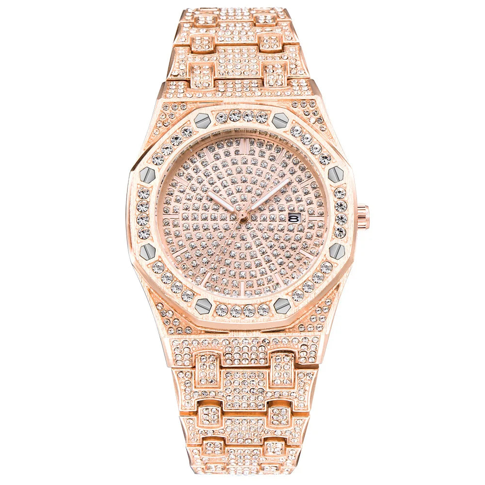 New Luxury Iced Out Watches for Men – Hip Hop Style, Diamond Shine