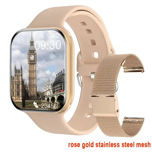 New 2025 Smart Watch 10 – GPS, NFC, HD AMOLED, Bluetooth Calls, Waterproof Fitness Watch for Men & Women