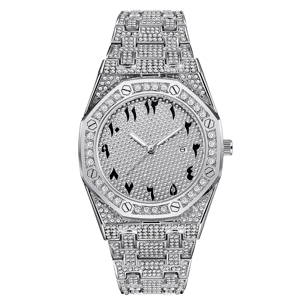 New Luxury Iced Out Watches for Men – Hip Hop Style, Diamond Shine