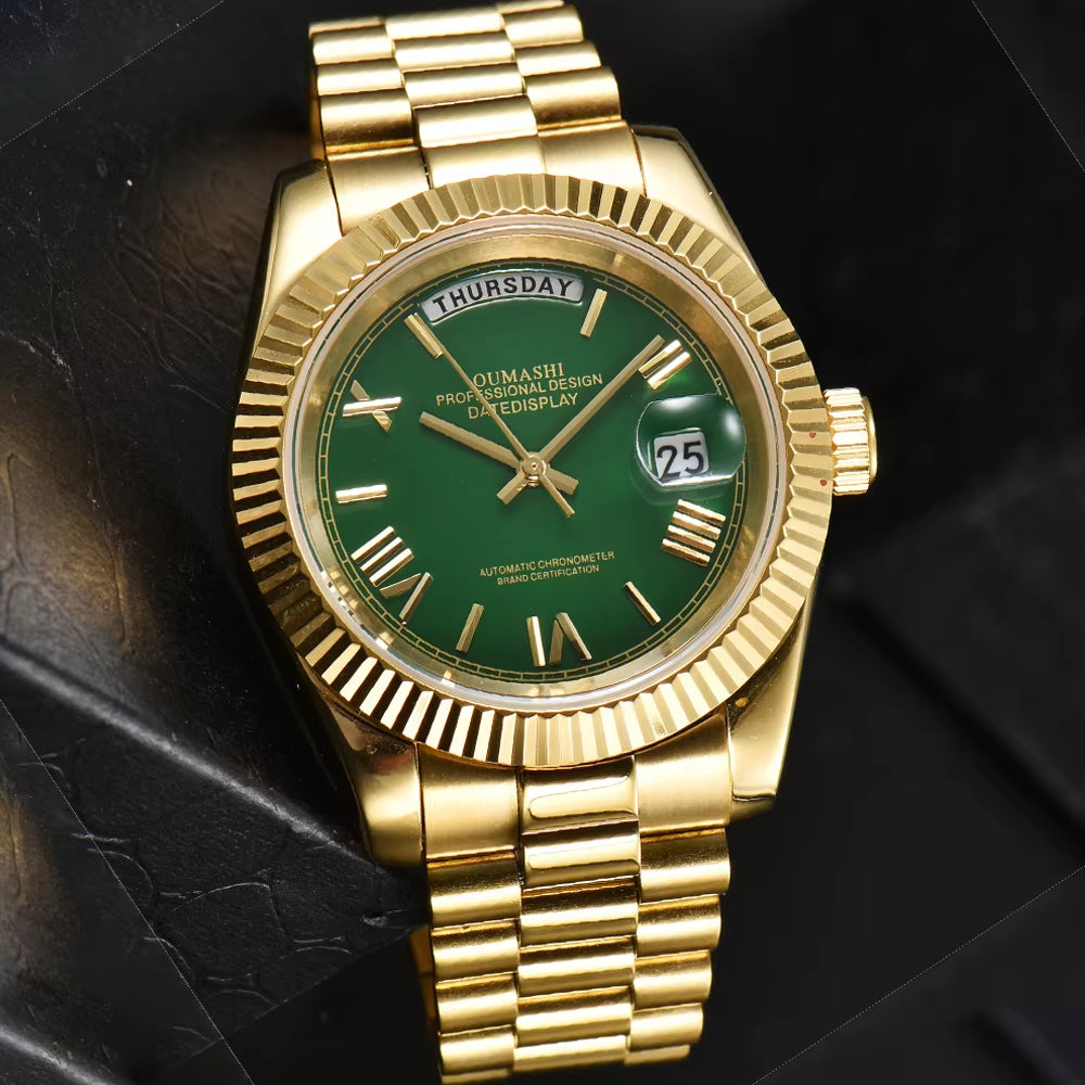 Luxury Men'S Watch Miyota 8285 Automatic Movement Mechanical Watch Sapphire Glass Waterproof Watch Support Custom Logo Watches