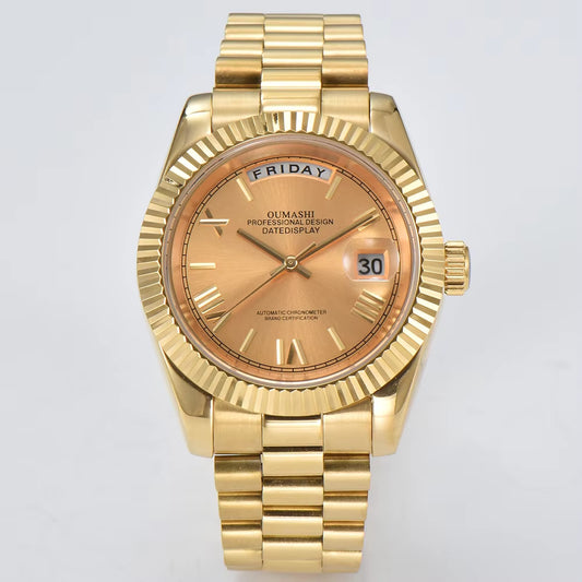 Luxury Men'S Watch Miyota 8285 Automatic Movement Mechanical Watch Sapphire Glass Waterproof Watch Support Custom Logo Watches