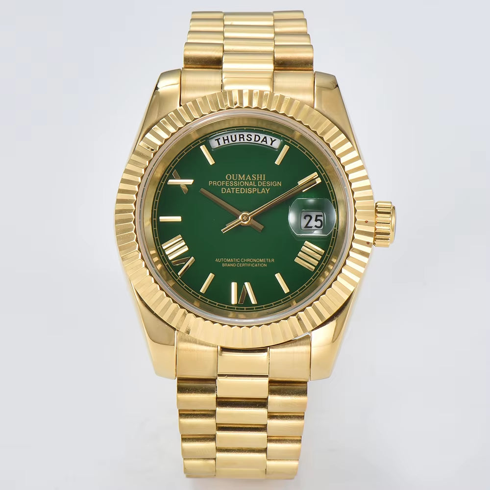 Luxury Men'S Watch Miyota 8285 Automatic Movement Mechanical Watch Sapphire Glass Waterproof Watch Support Custom Logo Watches