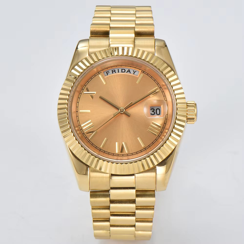Luxury Men'S Watch Miyota 8285 Automatic Movement Mechanical Watch Sapphire Glass Waterproof Watch Support Custom Logo Watches