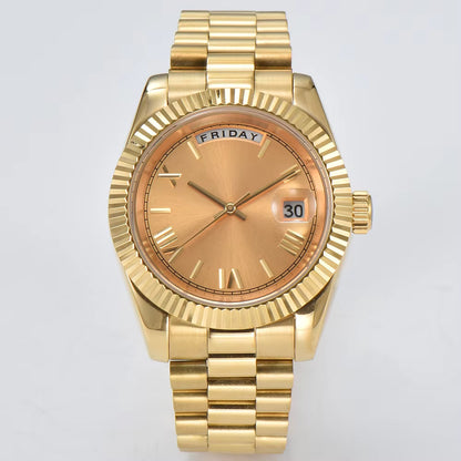 Luxury Men'S Watch Miyota 8285 Automatic Movement Mechanical Watch Sapphire Glass Waterproof Watch Support Custom Logo Watches